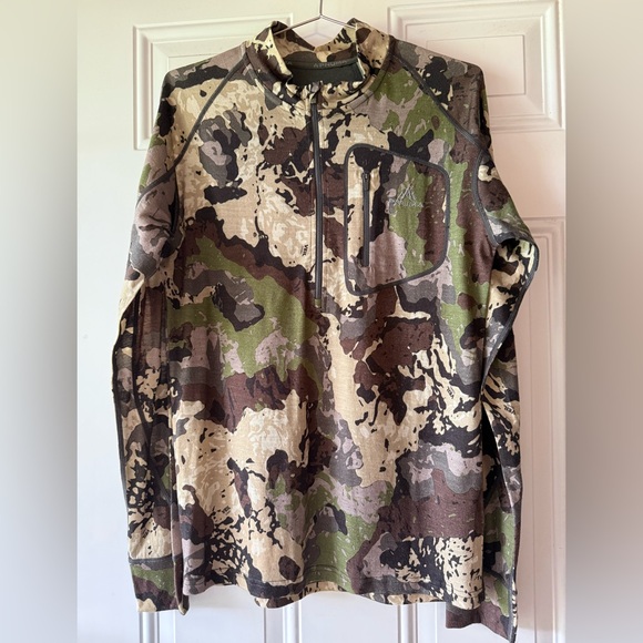 pnuma outdoors Other - Pnuma Outdoor Men’s Merino Wool 1/4 Zip Veil Camo Base Layer Hunting Pullover